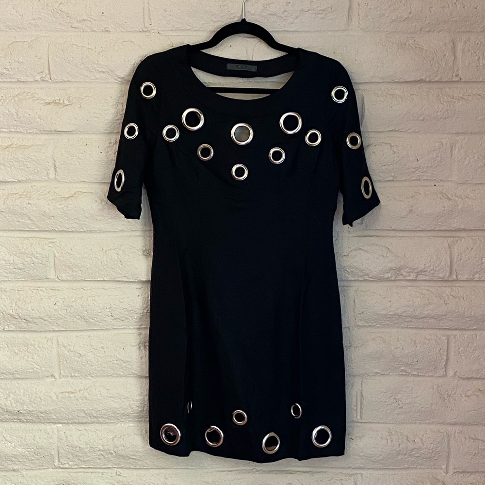 Black mini dress